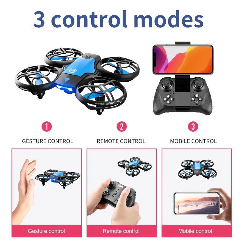 Nuevo Mini Dron V8 4K Profesio - Rc Helicopter Case reseña y precio
