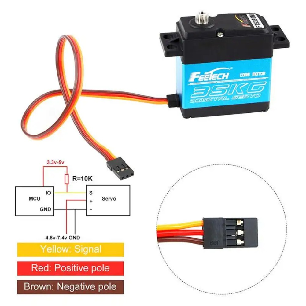 Servo Digital FEETECH FT5330M  - Rc Helicopter Servo reseña y precio