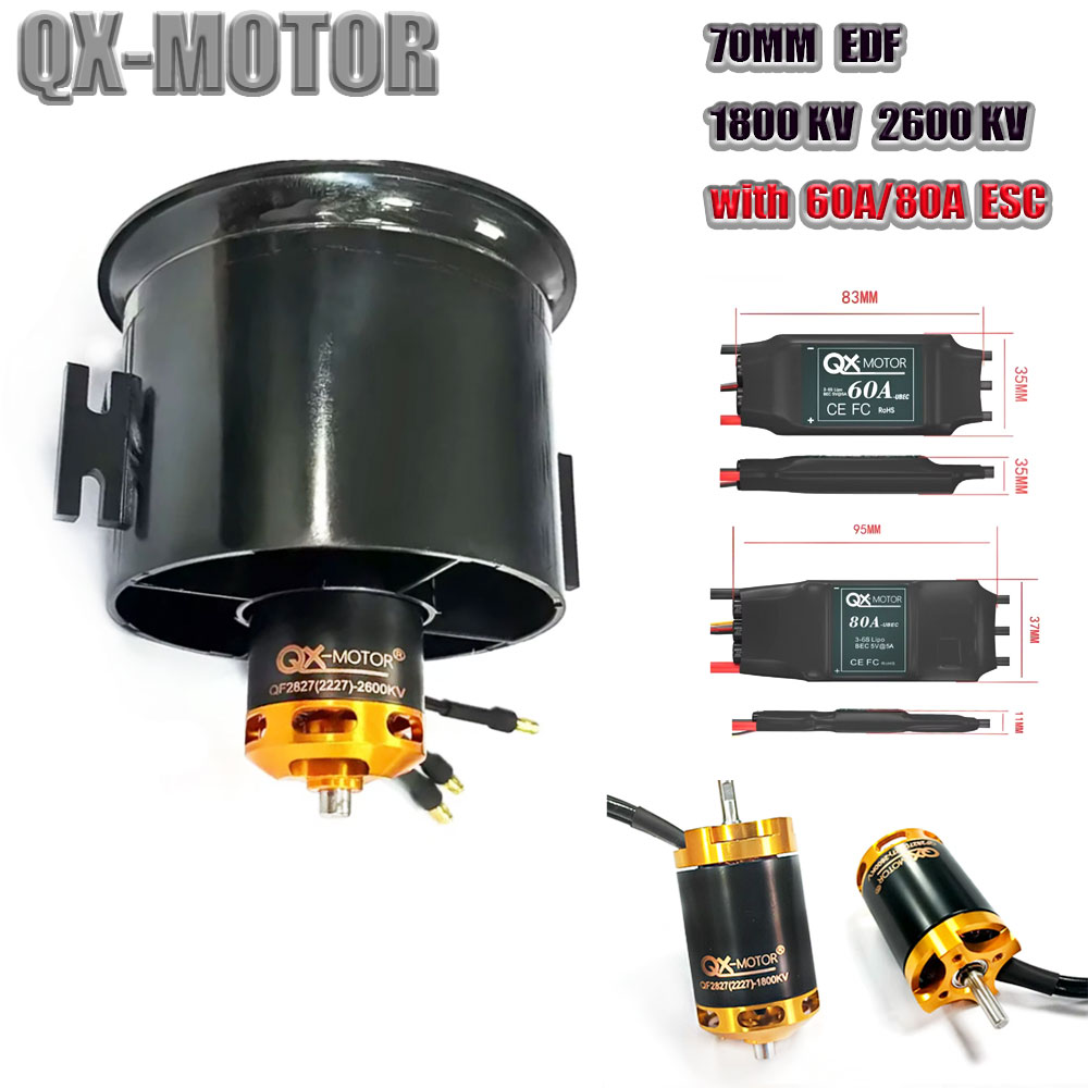 QX-MOTOR, ventilador de conduc - Rc Helicopter Blade reseña y precio