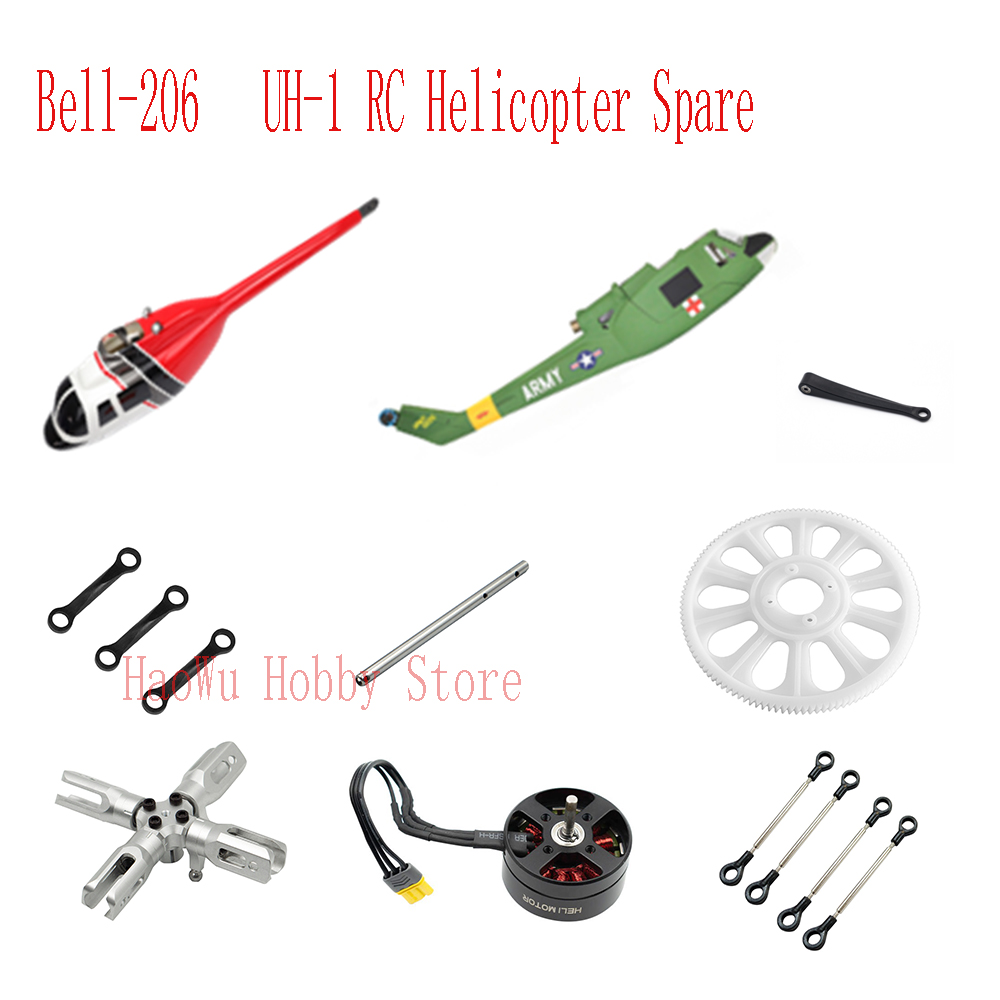 Flywing bell206 UH1 Bell-206 U - Rc Helicopter Coaxial reseña y precio