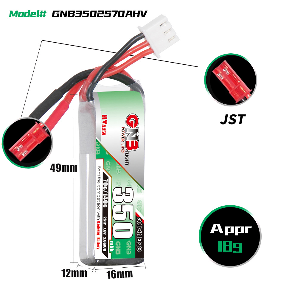 Batería Lipo GAONENG GNB 2S 7. - Rc Helicopter Battery reseña y precio